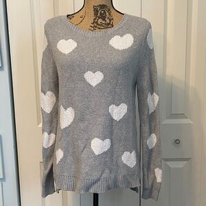 Christian Siriano Heather Gray Women's Crew Neck Sweater